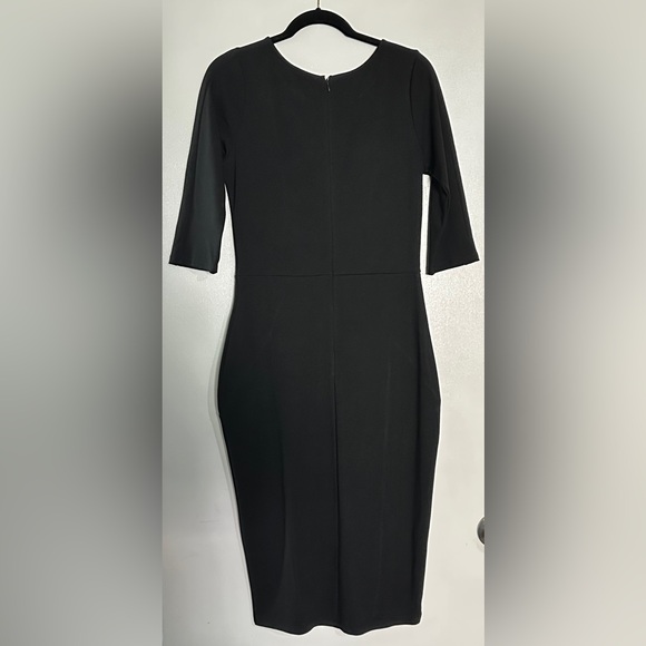 Unique Vintage Black Mod Wiggle Dress NWOT Size Large - Picture 8 of 14